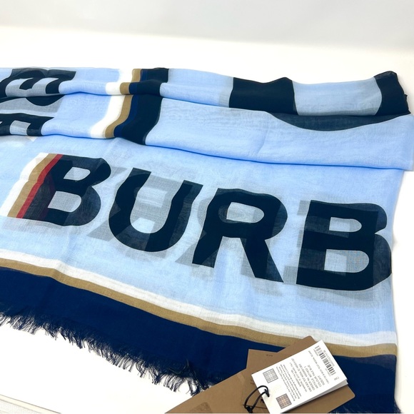 Burberry MU B Tox Text Modal scarf - Picture 7 of 11
